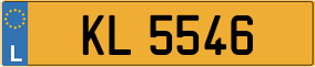 Trailer License Plate